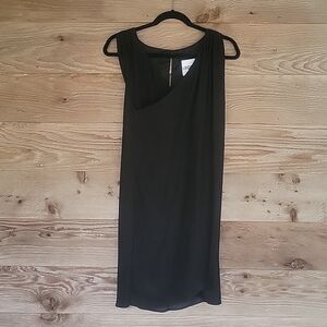 Leona Black Faux Wrap Dress Size XSmall NWT